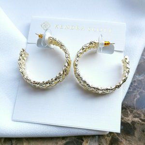 Kendra Scott Gold Natalie Hoop Earrings